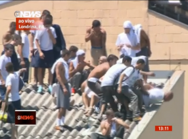 Detentos fazem rebelião em penitenciária de Londrina; refém é lançado do telhado