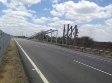 Santo Estevão: Viabahia interrompe o tráfego para instalação de passarela