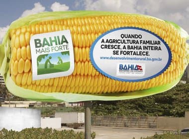 Com outdoor em forma de vegetais, campanha do programa Bahia Mais Forte ganha prêmio