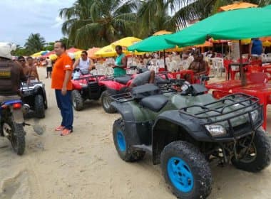 Saubara: Detran apreende 13 quadriciclos em praia de Cabuçu
