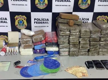 Feira de Santana: Operação da PF e PM prende 50 kg de droga em porta-malas
