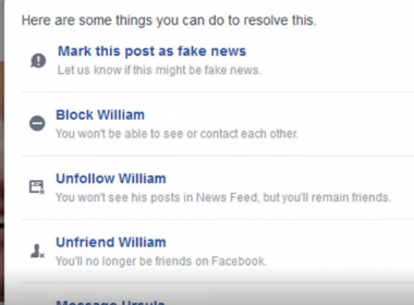Facebook começa a usar ferramenta para denunciar notícias falsas