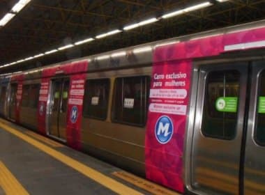 Metrô de Salvador pode ter vagões para uso exclusivo de mulheres