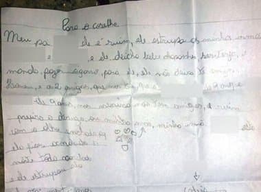 Menina de 12 anos escreve carta e denuncia que pai estupra as duas irmãs