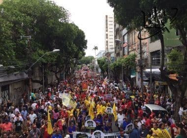 CUT Bahia estima 1 milhão de pessoas atingidas por mobilizações no estado