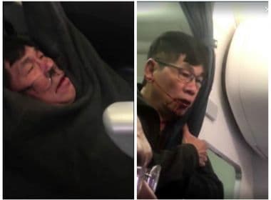 Homem é arrastado de avião após overbooking; vídeo mostra momento da agressão