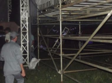 Parte de palco de Luan Santana desaba e deixa fãs feridos antes de show