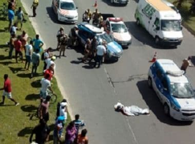 Motociclista cai de viaduto próximo ao Salvador Norte Shopping e morre no local
