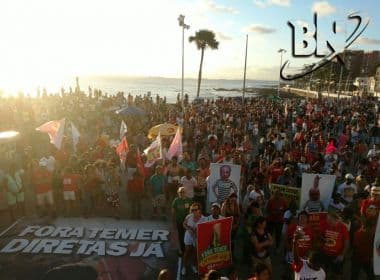 Protesto contra Temer reúne mais de 10 mil pessoas em Salvador, estima UGT