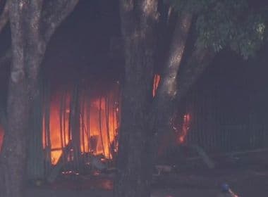 Manifestantes ateiam fogo na sede do Ministério da Agricultura, em Brasília