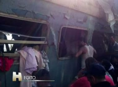 Colisão de trens deixa pelo menos 42 mortos e 179 feridos no Egito