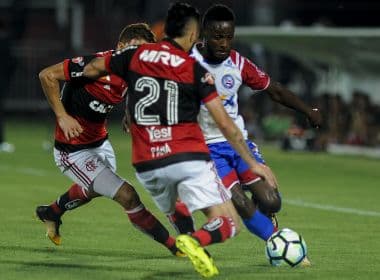 Oscilante na Ilha do Urubu, Bahia acaba goleado pelo Flamengo