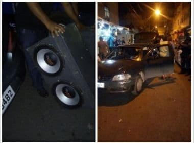 Operação Sirene: Polícia apreende carro, caixas de som e módulo na região da Liberdade