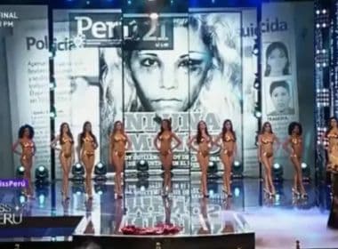 Miss Peru: Candidatas citam dados de violência contra mulher em vez de medidas corporais
