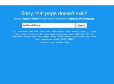 Conta de Trump no Twitter é suspensa; empresa alegou 'erro humano'