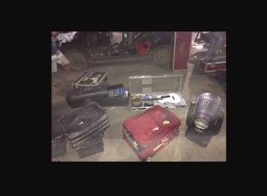 Equipamentos roubados de Caetano Veloso são recuperados pela PM em Ibirapitanga