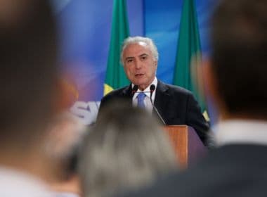 Temer vai discutir 'conjuntura econômica e política do Brasil' em fórum na Suíça