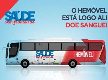 Unidades móveis da Hemoba atendem em Salvador, Simões Filho, Feira e Jequié
