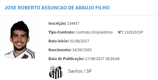 Bahia empresta Zé Roberto para o Santos; atacante vai atuar no time B 6
