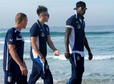 Itália treina em campo secundário do Engenhão no Rio