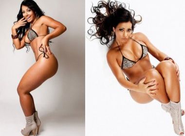  �ndia Potira da �Escolinha do Gugu� faz ensaio sensual para a 'Sexy'