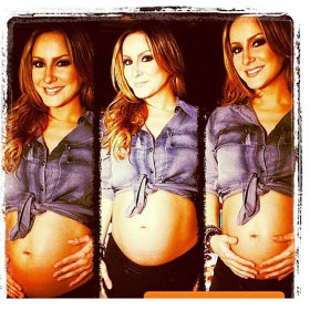 Claudia Leitte exibe pela primeira vez barriga da segunda gravidez