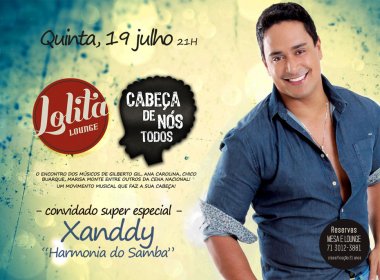 Xanddy faz participação em show do Cabeça de Nós Todos