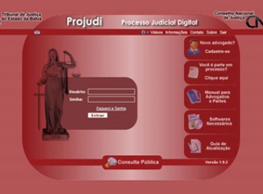  Processos do Projudi ter�o nova numera��o e sistema ficar� fora do ar nos dias 19 e 20 de maio