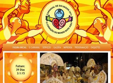 Site oficial do carnaval de Salvador será lançado nesta segunda