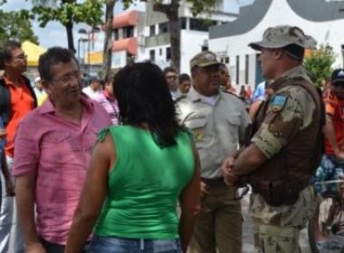 Camaçari: Prefeito inspeciona cidade e comandante da PM garante 100% do efetivo