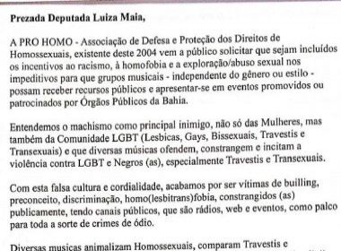 Associação pede que combate à homofobia seja abordado no PL Antibaixaria
