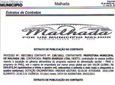 Posto de combustível em Guanambi fornecia gasolina, óleo diesel e merenda escolar para Malhada