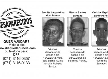 Contracheque de servidores estaduais terá fotos de pessoas desaparecidas 