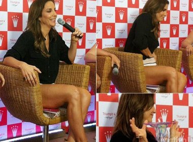 Ivete Sangalo tira calcinha na frente da imprensa durante coletiva
