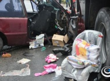 Itabela: Mãe e filha morrem em acidente na BR-101