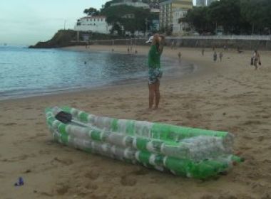 Estudantes da Ufba criam embarcação com garrafas pet