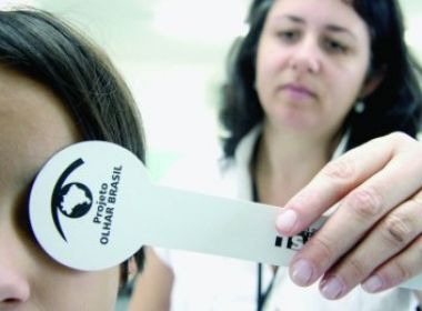 1,2 milhão de estudantes terão atendimento oftalmológico na Bahia, estima MS
