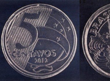 Banco Central fabrica moedas de R$ 0,50 com inscrição de R$ 0,05 