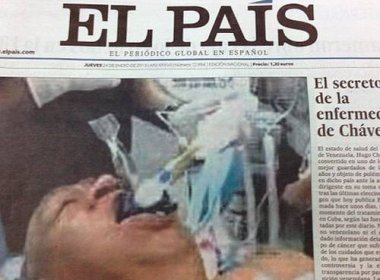El País divulga imagem de homem entubado e Venezuela nega que seja de Chávez 