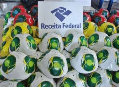 Receita Federal apreende 200 mil bolas de futebol
