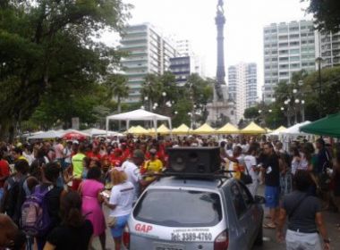 Manifestantes protestam no Campo Grande contra permanência de Feliciano em comissão