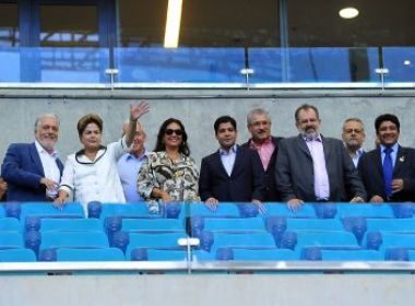 Dilma chega à Fonte Nova para inauguração oficial da arena esportiva