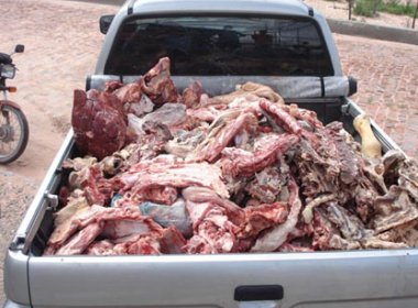 Apreensão de carne clandestina aumenta 66% na Bahia