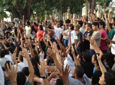 Manifestantes marcam protestos e caminhada para Arena Fonte Nova na segunda