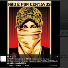 Twitter da Veja é invadido e revista é chamada de 'fascista'