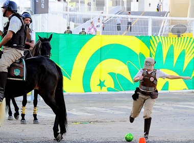 Polícia terá postos no interior e no entorno da Fonte Nova na quarta-feira