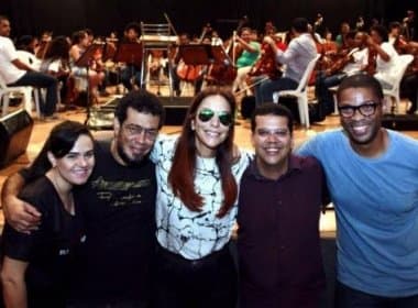 Ivete Sangalo realiza ensaio com Neojiba para show em prol do Martagão Gesteira