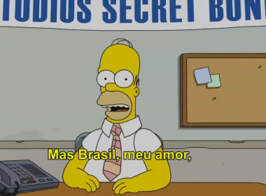Homer pede desculpas ao Brasil por problemas em exibição ao vivo de ‘Os Simpsons’