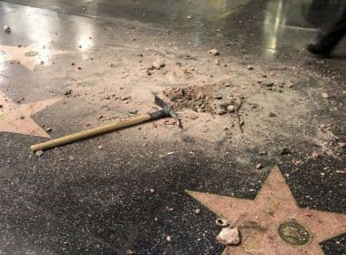 Após vandalismo, prefeitura pede retirada de estrela de Trump da Calçada da Fama 