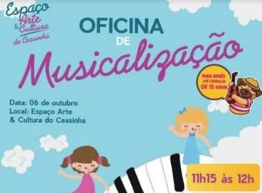 Ceasinha recebe Oficina de Musicalização gratuita para crianças neste sábado